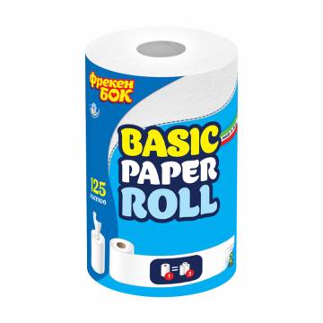 Бумажные полотенца Фрекен Бок Basic Paper Roll 2-слойные, 125 отрывов, 1 шт Бумажные полотенца Фрекен Бок Basic Paper Roll 2-слойные, 125 отрывов, 1 шт