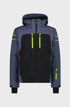 Мужская темно-синяя куртка ZIP HOOD SOFTSHELL Синий 54 CMP 34W4647-U911
