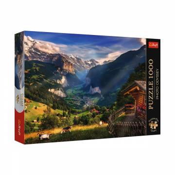 Пазлы Trefl Premium Plus Photo Odyssey: Lauterbrunnen Valley, Switzerland, 68.3*48 см, от 12 лет, 1000 элементов (10821) Пазлы Trefl Premium Plus Photo Odyssey: Lauterbrunnen Valley, Switzerland, 68.3*48 см, от 12 лет, 1000 элементов (10821)