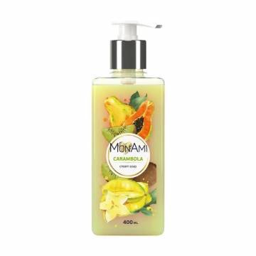 Жидкое крем-мыло MonAmi Carambola Cream Soap, 400 мл Жидкое крем-мыло MonAmi Carambola Cream Soap, 400 мл
