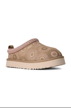 Детские замшевые тапочки UGG TAZZ SUN STITCH