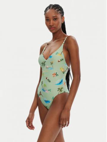 Seafolly Купальник Isla Palm 11071-216 Зелений Seafolly Купальник Isla Palm 11071-216 Зелений