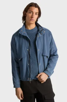 Мужская синяя ветровка LT WT NYLON MOCK NECK Синий XL Michael Kors CR5208EBB0