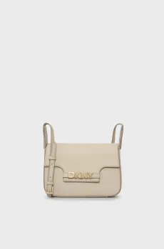 Женская светло-серая кожаная сумка AVRIL Серый ONESIZE DKNY R51E1J30
