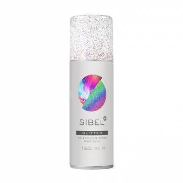 Спрей для волос Sibel Hair Colour Spray Glitter с блестками, Мультицвет, 125 мл Спрей для волос Sibel Hair Colour Spray Glitter с блестками, Мультицвет, 125 мл