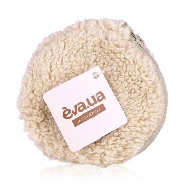 Косметичка EVA. UA Тучка, бежевая, круг, 12*2 см (AM05) Косметичка EVA. UA Тучка, бежевая, круг, 12*2 см (AM05)