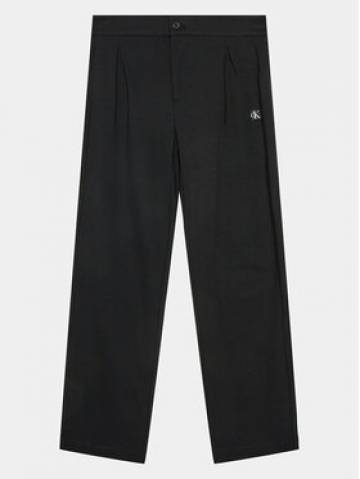 Calvin Klein Jeans Штани з тканини Ceremony IB0IB01936 Чорний Regular Fit Calvin Klein Jeans Штани з тканини Ceremony IB0IB01936 Чорний Regular Fit