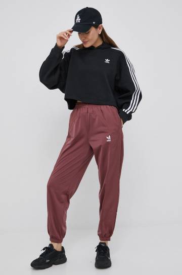 Кофта adidas Originals Adicolor женская цвет чёрный с аппликацией HC2016-BLACK Кофта adidas Originals Adicolor женская цвет чёрный с аппликацией HC2016-BLACK