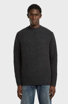 Мужской темно-серый шерстяной свитер Essential r knit Серый M G-Star RAW D23731,E212