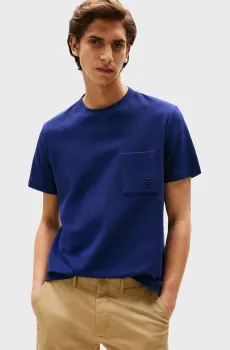 Мужская темно-синяя футболка MONOGRAM Синий M Tommy Hilfiger MW0MW39365