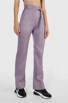 Женские фиолетовые брюки TENCEL SLIM STRAIGHT PANT Фиолетовый 38 Calvin Klein K20K205687