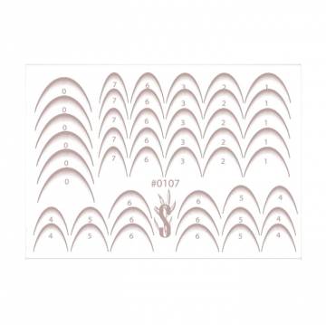 Наклейки для дизайна ногтей StickersSpace Sliders Color (0107)