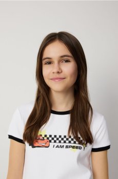 Reserved - Футболка з принтом Cars - білий - 442HU-00X