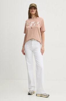 Хлопковая футболка 47 brand MLB Los Angeles Dodgers