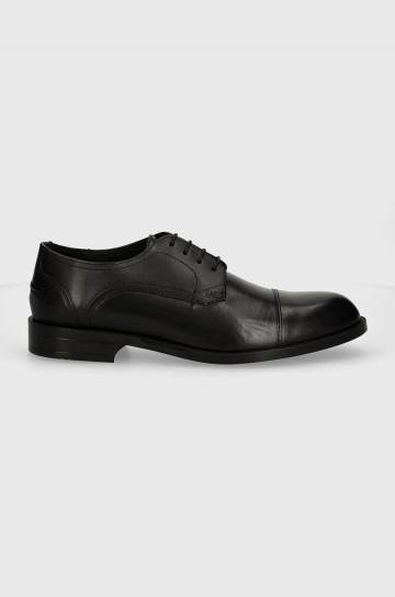 Кожаные туфли BOSS Tayil мужские цвет чёрный 50523070 Кожаные туфли BOSS Tayil мужские цвет чёрный 50523070