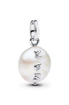 Намистина "Мама" з бароковою перлиною