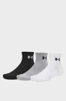 Носки (3 пары) UA Performance Cotton 3p Qtr-WHT Белый 31.5-36.5 Under Armour 6009686-101