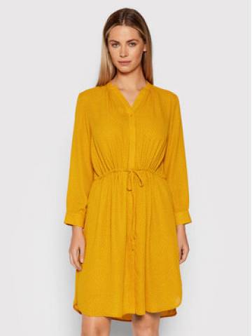 Selected Femme Сукня-сорочка Damina 16059977 Жовтий Regular Fit Selected Femme Сукня-сорочка Damina 16059977 Жовтий Regular Fit