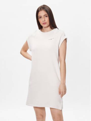 Tommy Hilfiger Трикотажна сукня 1985 Mini Corp Logo WW0WW37842 Écru Relaxed Fit Tommy Hilfiger Трикотажна сукня 1985 Mini Corp Logo WW0WW37842 Écru Relaxed Fit