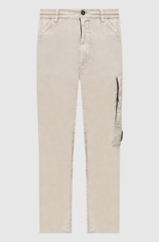 Серые брюки с патчем логотипа