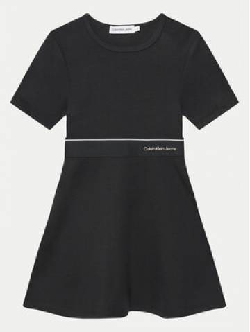 Calvin Klein Jeans Повсякденна сукня Logo Tape IG0IG02310 M Чорний Regular Fit Calvin Klein Jeans Повсякденна сукня Logo Tape IG0IG02310 M Чорний Regular Fit