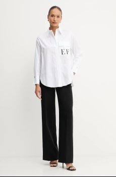 Хлопковая рубашка Elisabetta Franchi