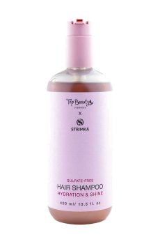 Бессульфатный шампунь для волос Top Beauty X Strimka Hair Shampoo Интенсивное увлажнение и блеск, 400 мл