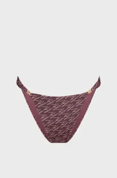 Женские коричневые трусики от купальника с узором AUTOGRAPH Коричневый XS Karl Lagerfeld B1W46050