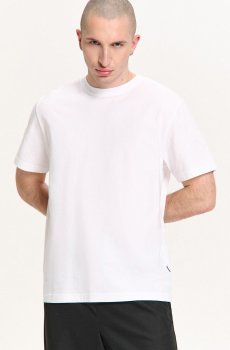 Cropp - Гладка футболка basic - білий