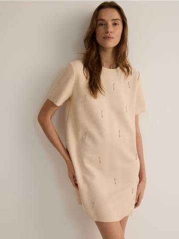 Reserved - LADIES` DRESS - бежевий - WP841-08X Reserved - LADIES` DRESS - бежевий - WP841-08X