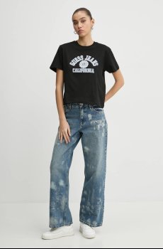 Хлопковая футболка Guess Jeans