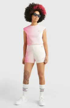 Женские розовые шорты TJW DIP DYE SIGNATURE HWK Розовый XS Tommy Jeans DW0DW15382