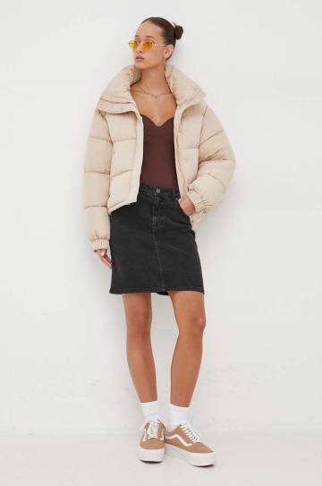 Куртка Sixth June женская цвет бежевый зимняя oversize Куртка Sixth June женская цвет бежевый зимняя oversize