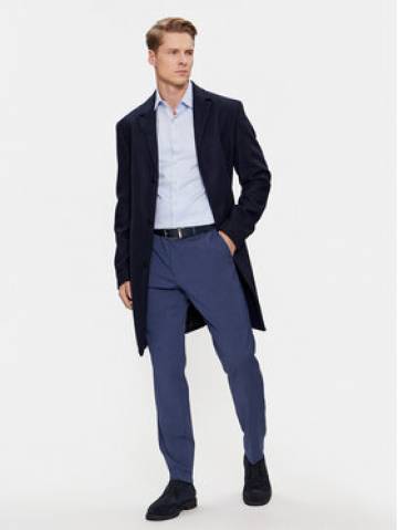 Calvin Klein Вовняне пальто K10K110462 Cиній Regular Fit Calvin Klein Вовняне пальто K10K110462 Cиній Regular Fit