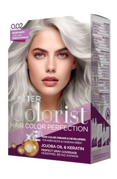 Краска для волос Master Colorist Hair Color Perfection 0.02 Silver White, 210 мл
