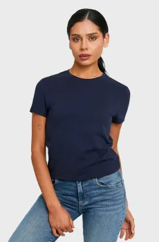 Женская темно-синяя футболка Синий M Tally Weijl STSCOPERLA