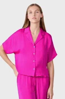 Женская малиновая рубашка CHEETA Малиновый L Etam 6553471