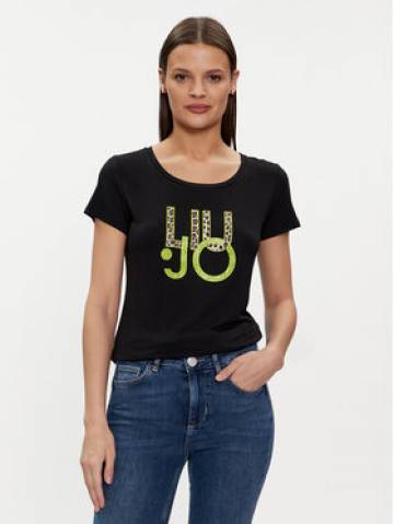 Liu Jo Футболка VA4227 JS360 Чорний Regular Fit Liu Jo Футболка VA4227 JS360 Чорний Regular Fit