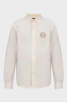 Мужская белая рубашка в полоску JQD PATTERN Белый M Tommy Hilfiger MW0MW38041
