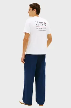 Мужская белая футболка BRAND LOVE EMBRO Белый XXL Tommy Hilfiger MW0MW42370
