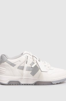 Кожаные кроссовки Out Of Office белого цвета