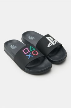 Шльопанці PlayStation - чорний