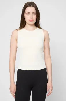 Женский бежевый топ с узором Бежевый L HUGO 50542420;118