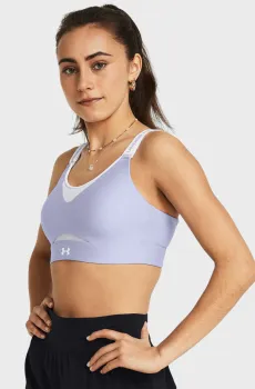 Женский сиреневый топ UA Infinity High 2.0 Bra Сиреневый XL (D-DD) Under Armour 1384112-539