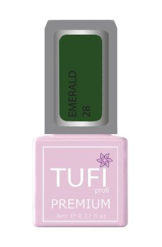 Уценка! Гель-лак для ногтей Tufi Profi Premium Emerald 28 Авокадо в печали, 8 мл