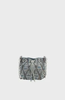 Женская синяя джинсовая сумка CHARM-D Синий ONESIZE Diesel X10346 P5570