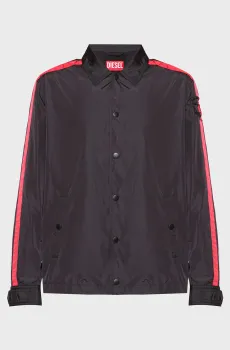 Мужская черная ветровка J-PAC-A GIACCA Черный 52 Diesel A17783 0NJBU