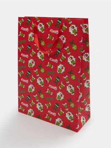 Подарунковий пакет Grinch - червоний
