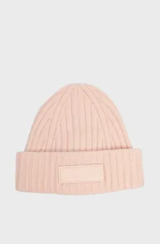 Женская розовая шапка TOMMY TWIST BEANIE Розовый ONESIZE Tommy Hilfiger AW0AW15325