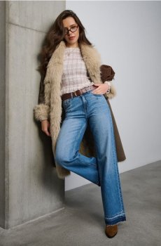 Прямі джинси - синій